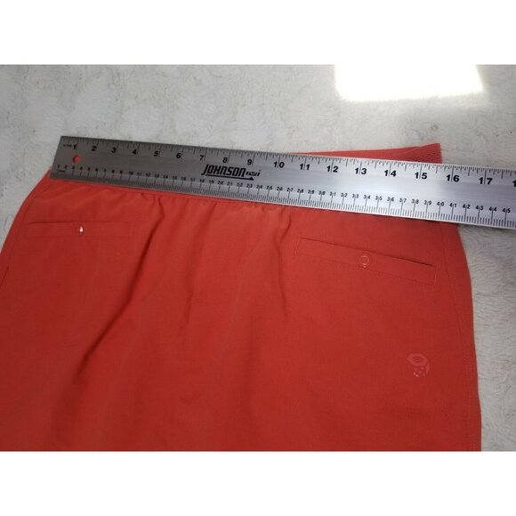 Mountain Hardwear Womens Medium Right Bank Skirt UPF 50 Snap Pockets Orange - Picture 7 of 8